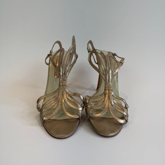 Rupert Sanderson Bronzey-Gold 'Figaro' Sandals, EU 39.5 - Picture 2 of 16